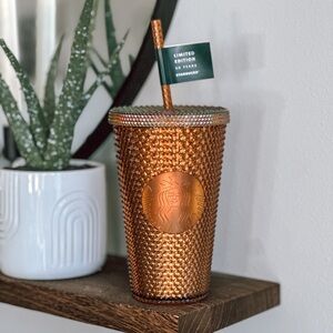 Starbucks 50th Anniversary Spiked Copper Tumbler